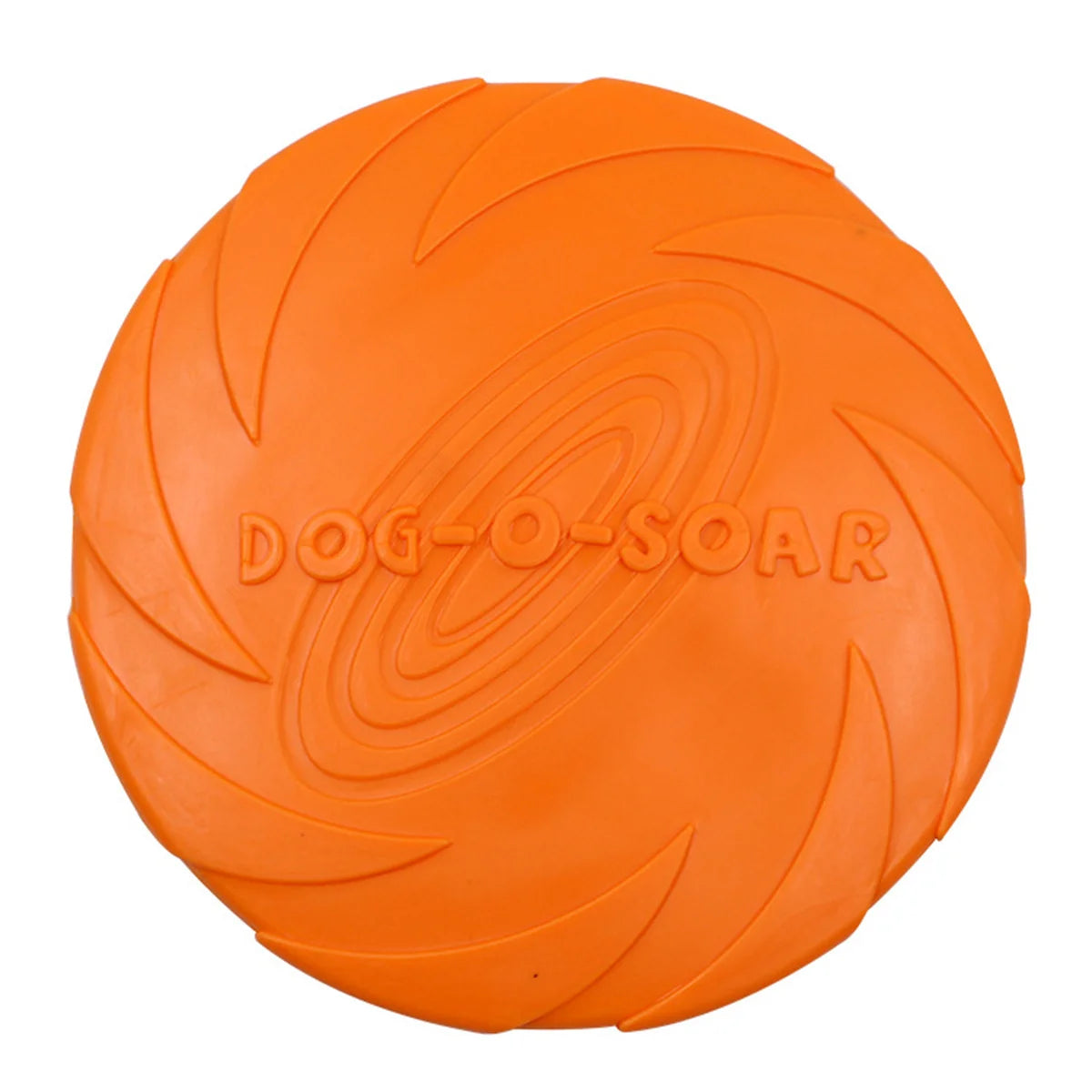 Multicolor Frisbeed Dog Toy Fashion Pet Dog Silicone Game Flying Discs Trainning Interactive Toys Pet Supplies Flying Disc Orange-L-22CM