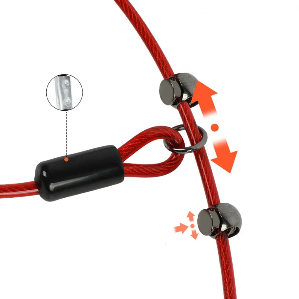 Laisse lasso en acier pour chien & Poignée Confortable