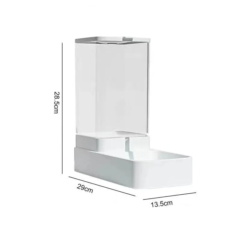 Vue arrière du distributeur avec indicateur de niveau transparent, pratique pour contrôler les quantités restantes.