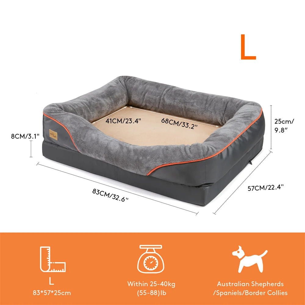 Coussin Orthopédique pour chien Mémoire de Forme – Dehoussable | L à 3XL - Noble Truffe