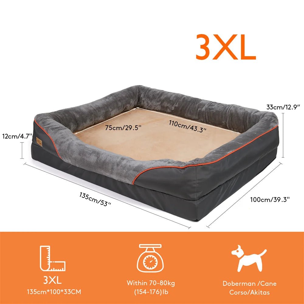 Coussin Orthopédique pour chien Mémoire de Forme – Dehoussable | L à 3XL - Noble Truffe