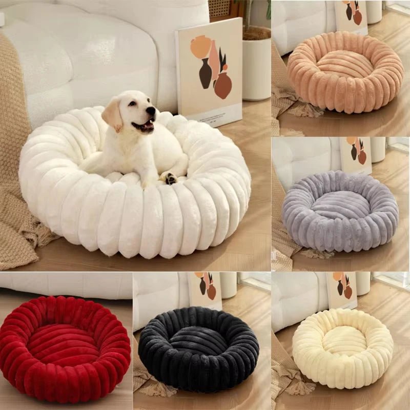 Coussin pour Chien Rond Moelleux – Effet Cocon avec Rebord Surélevé - Noble Truffe