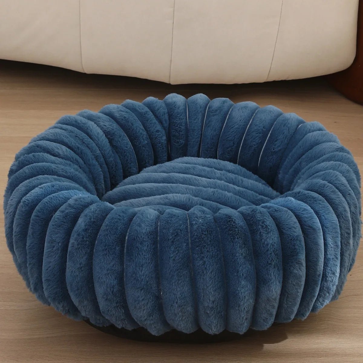 Coussin pour Chien Rond Moelleux – Effet Cocon avec Rebord Surélevé - Noble Truffe