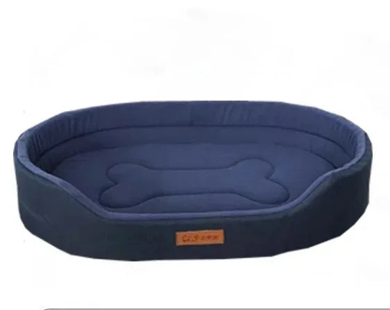 Coussin imperméable pour chien bleu – rembourrage doux et résistant à l’eau