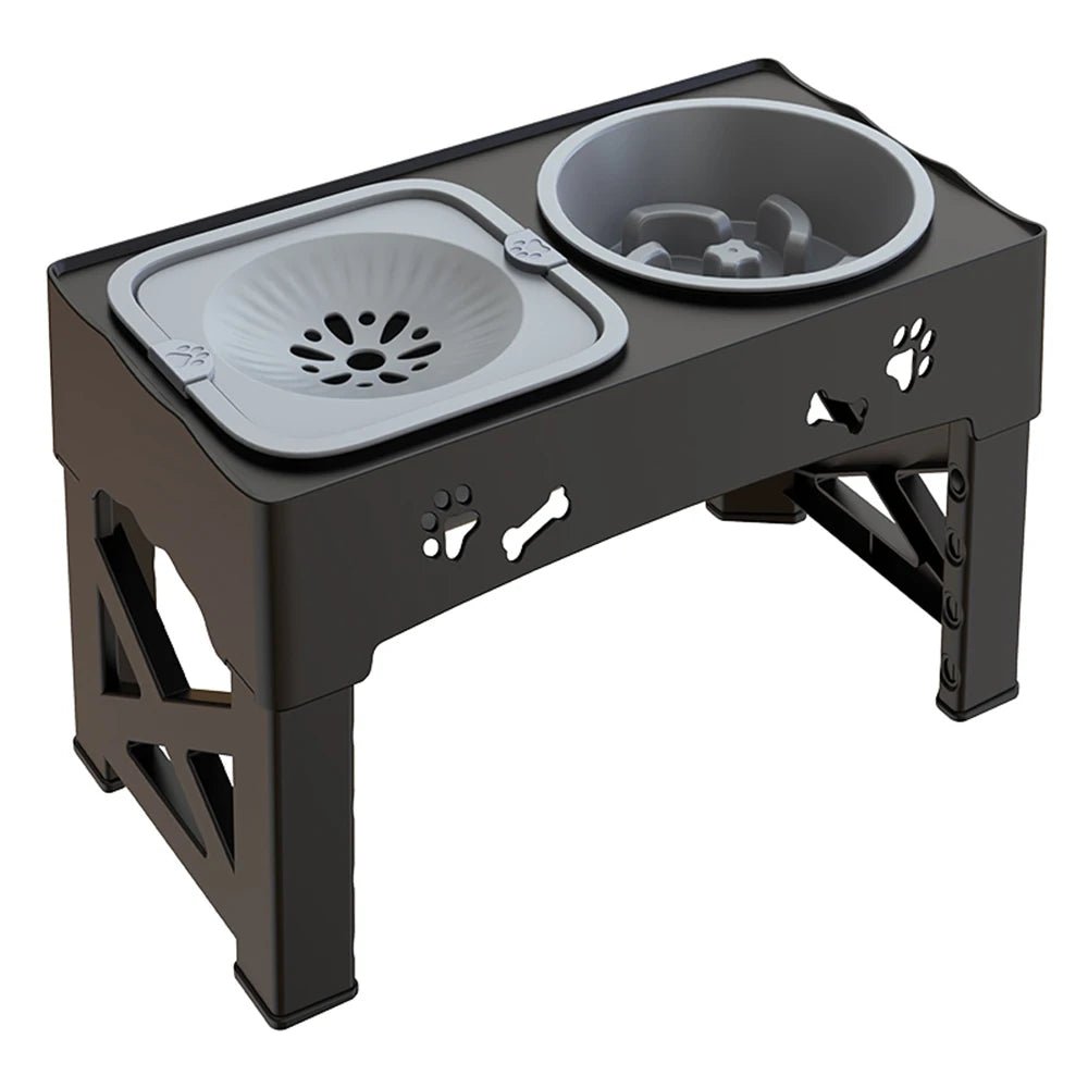 Gamelle Réglable pour chien – Double Bol + Antiglouton + Hauteur Ajustable - Noble Truffe