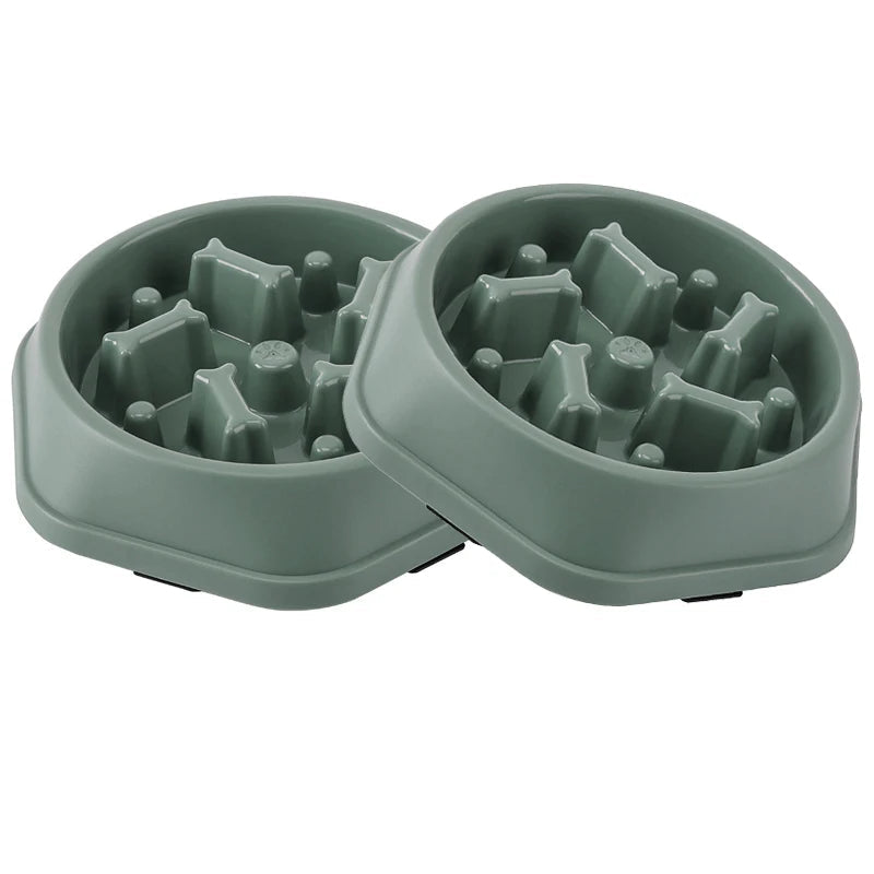 Bol slow feeder vert anti étouffement pour chiens de toutes tailles