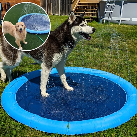 Piscine Arroseur pour Chien – Tapis Rafraîchissant Été 100 ou 150 cm - Noble Truffe
