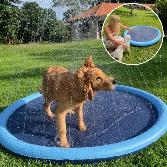Piscine Arroseur pour Chien – Tapis Rafraîchissant Été 100 ou 150 cm - Noble Truffe