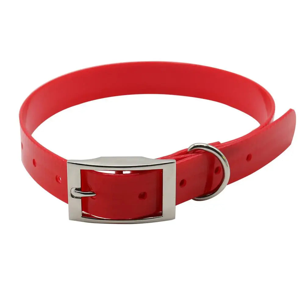 Collier pour chien orange-rouge, design moderne, imperméable et facile d’entretien