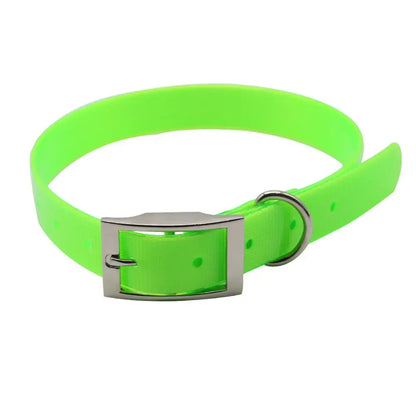 Collier vert fluo imperméable pour chien, haute visibilité pour promenade de nuit