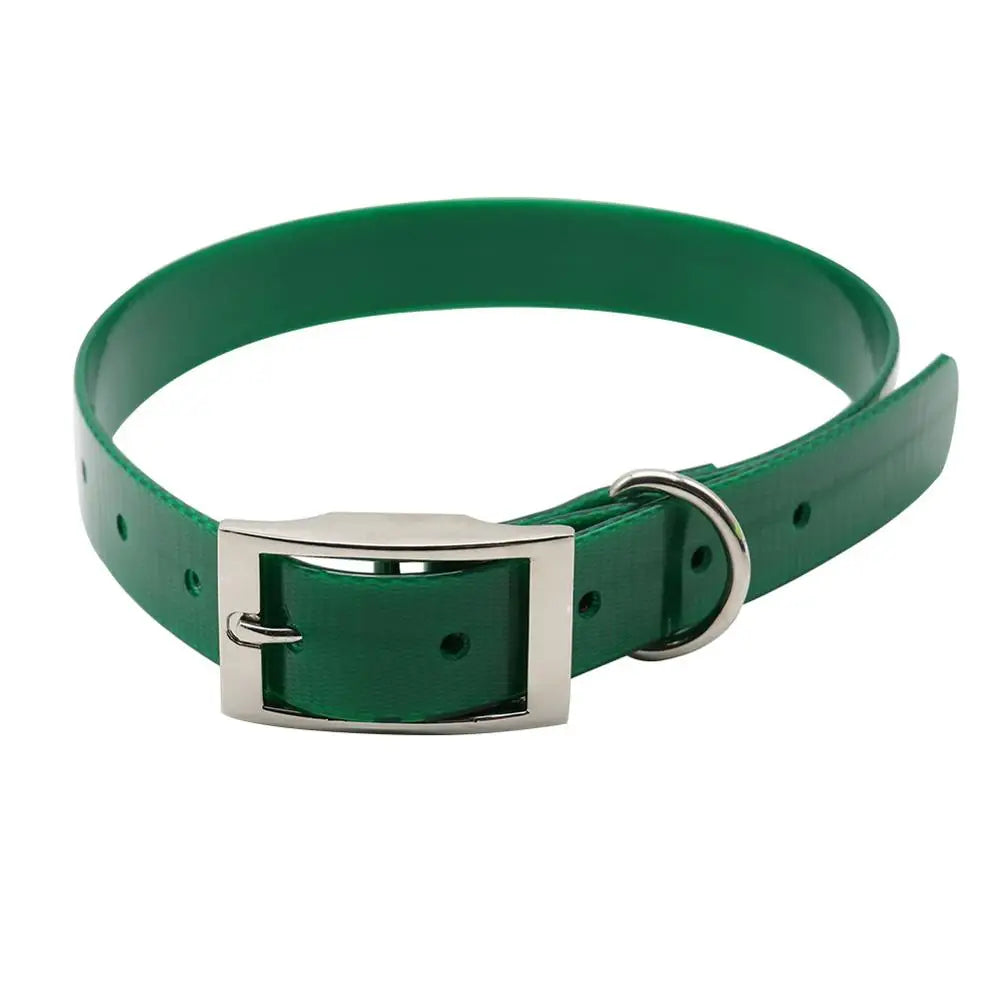 Collier vert foncé pour chien, anti-odeur, facile à nettoyer, idéal en promenade