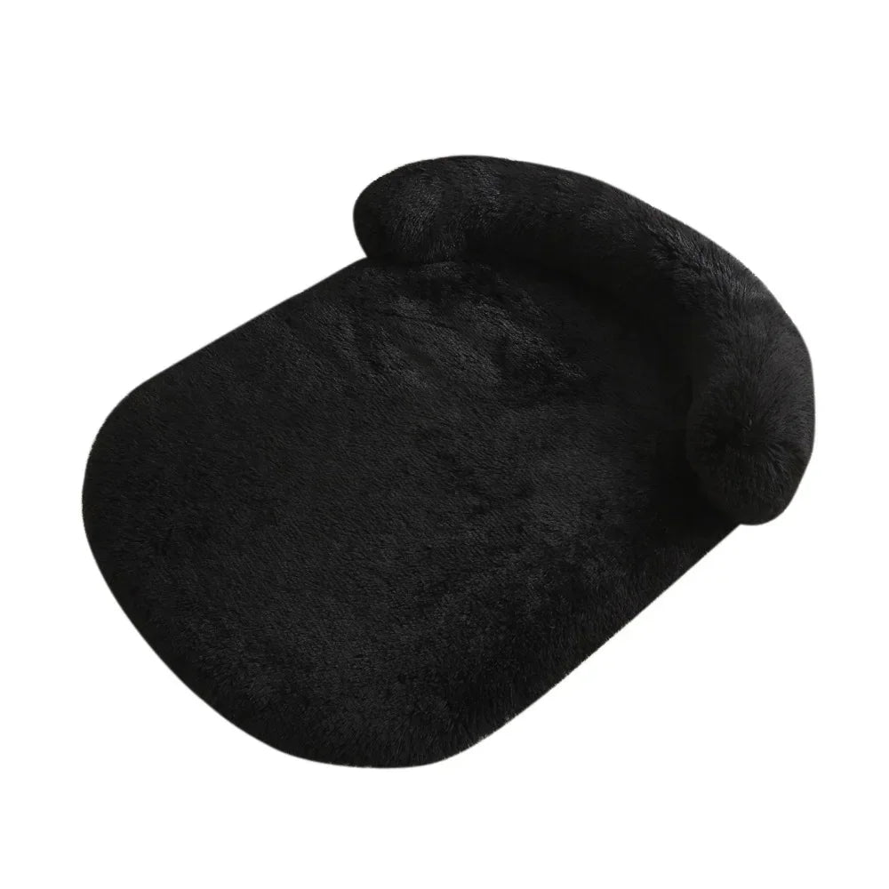 Coussin pour chien en mix gris clair, doux et lavable