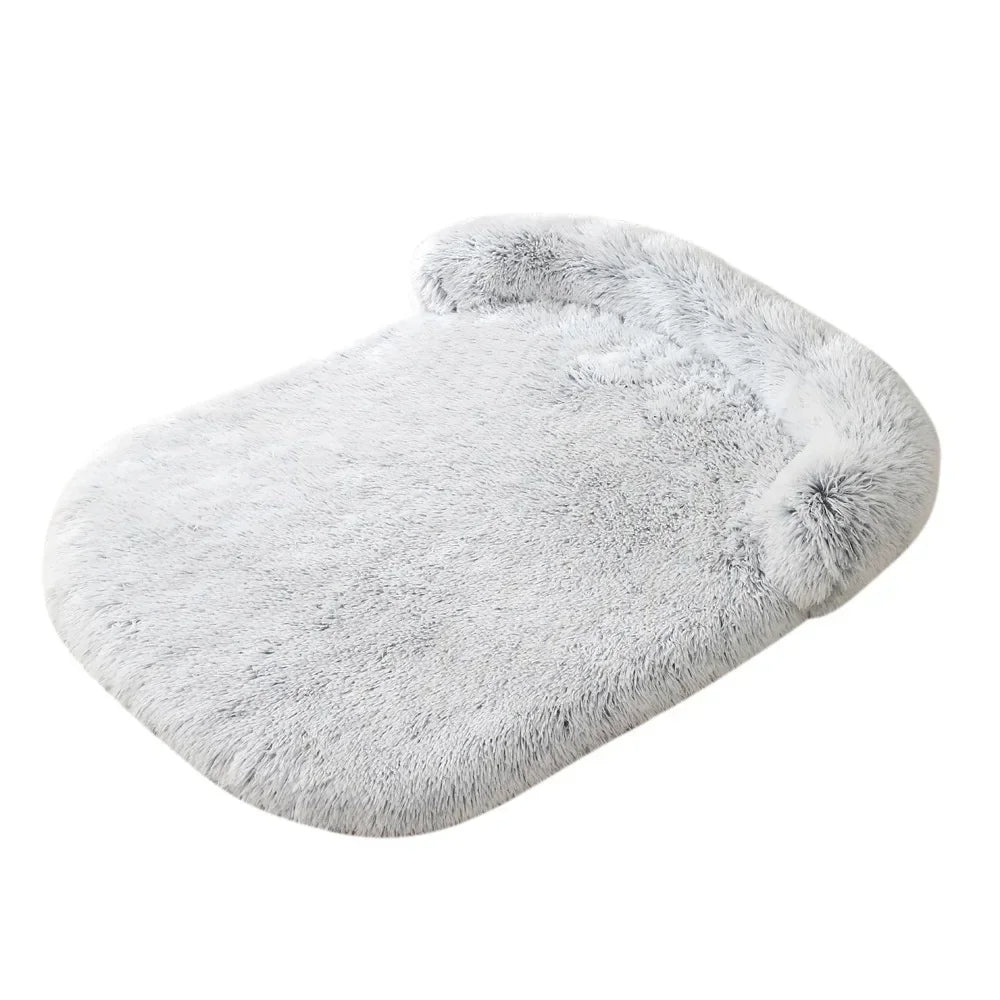 Coussin moelleux vieux rose pour chien, style chic et élégant