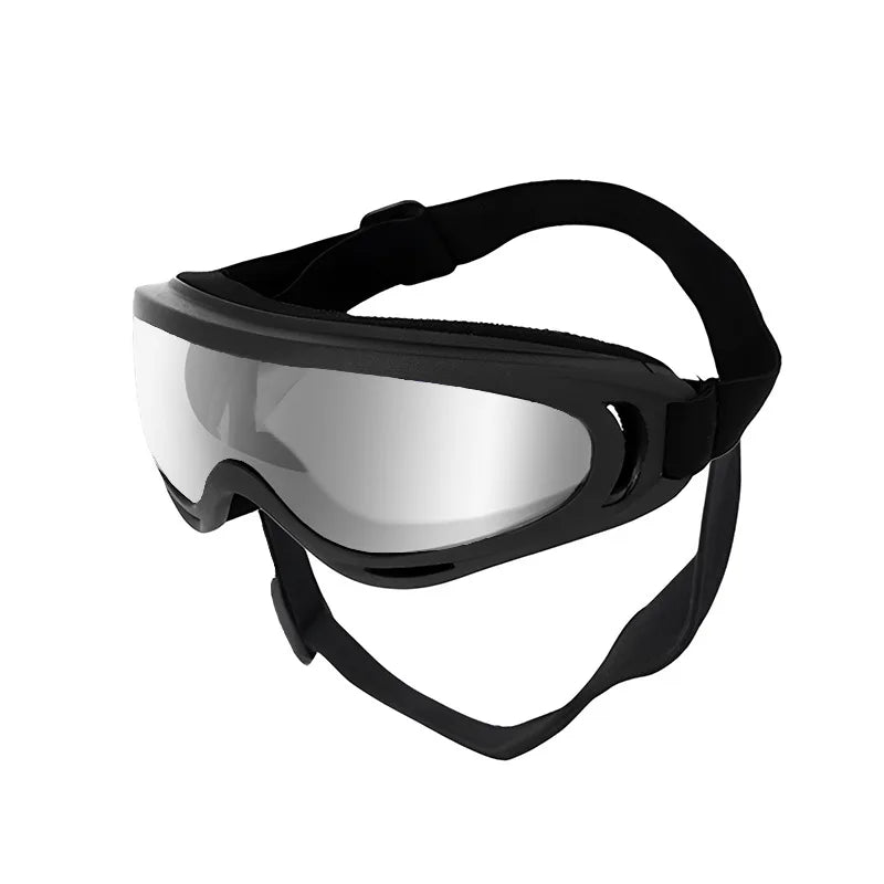 Lunettes pour chien verres argentés réfléchissants, confortables et ajustables