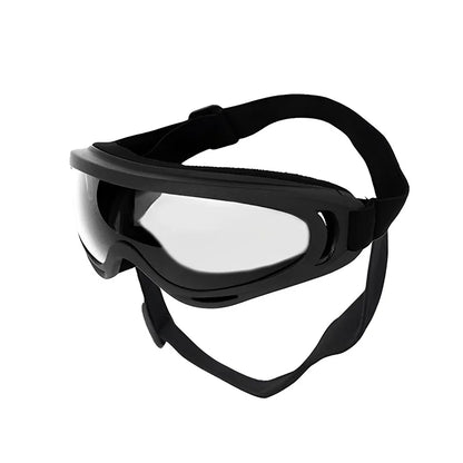 Modèle classique de lunettes pour chien noires avec sangles réglables
