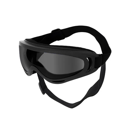 Lunettes pour chien noires avec verres anti-UV, protection soleil et vent