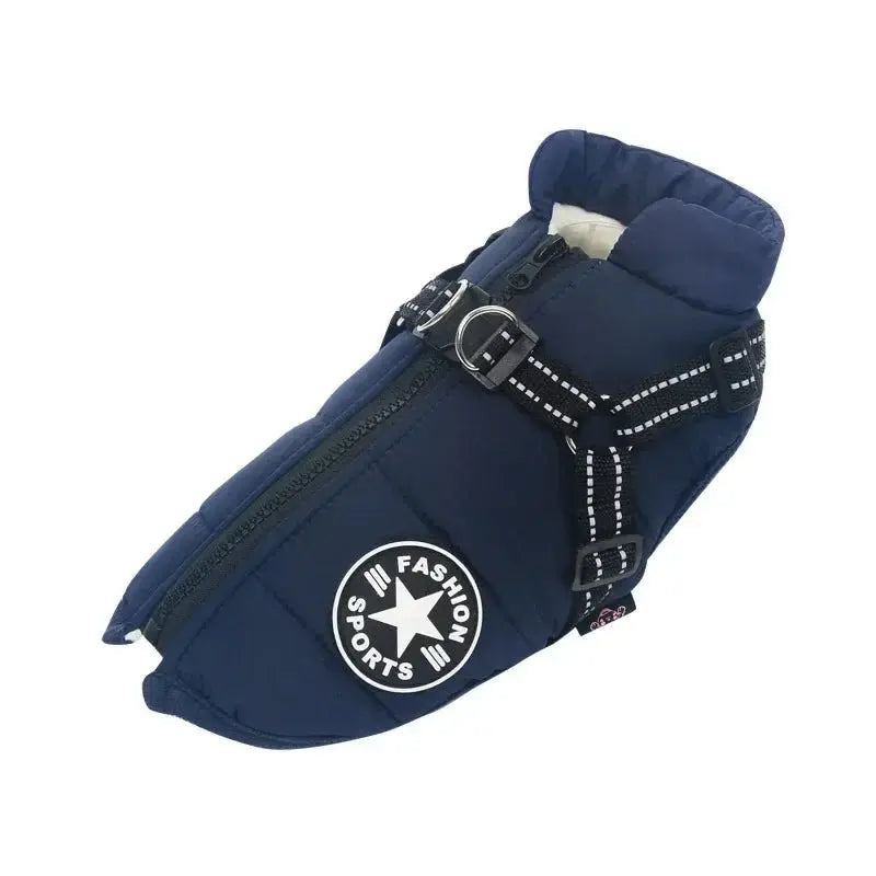Manteau d'hiver chaud et imperméable pour chien avec harnais intégré - Veste en polaire pour petits et grands chiens | Noble Truffe - Noble Truffe