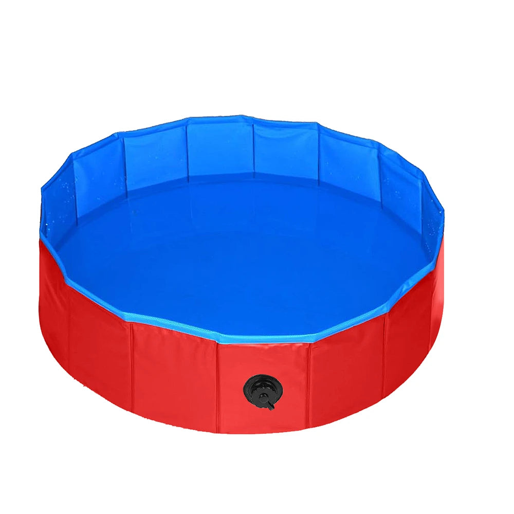 Vue détaillée de l’intérieur de la piscine bleue. Tissu PVC écologique, idéal pour l’eau froide ou tiède.
