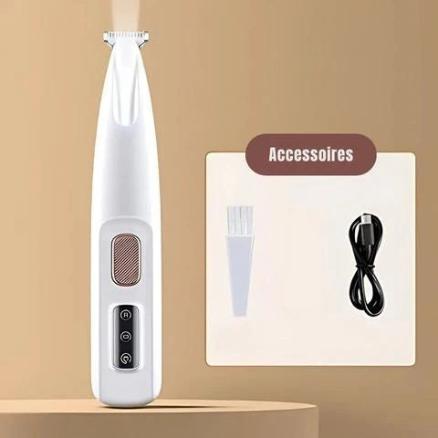 Tondeuse patte chien rechargeable par USB, pratique et économique.