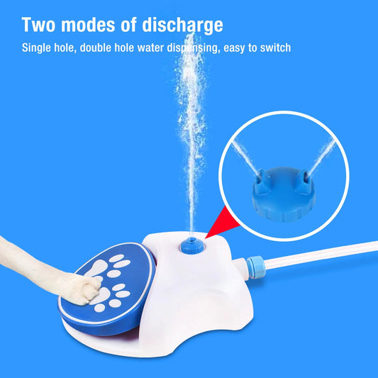 Step On Dog Water Dispenser Easy Connection Leakproof Dog Water Fountain 2 Water Dispensing Modes Simple Use for Pets for Lawn    