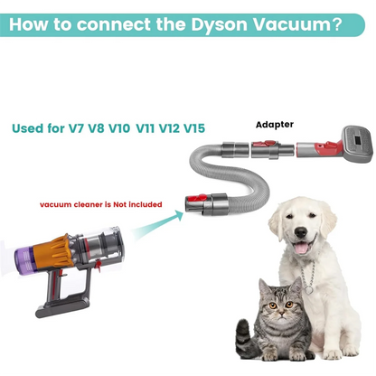 Pet Dog Grooming Kit for Dyson Vacuum V7 V8 V10 V11 V12 V15,Dog Grooming Brush Attachment,Dog Hair Groomer Tools    