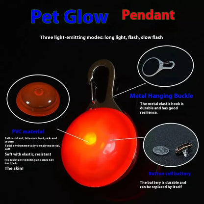 Pendentif lumineux pour chien - Sécurité LED nuit