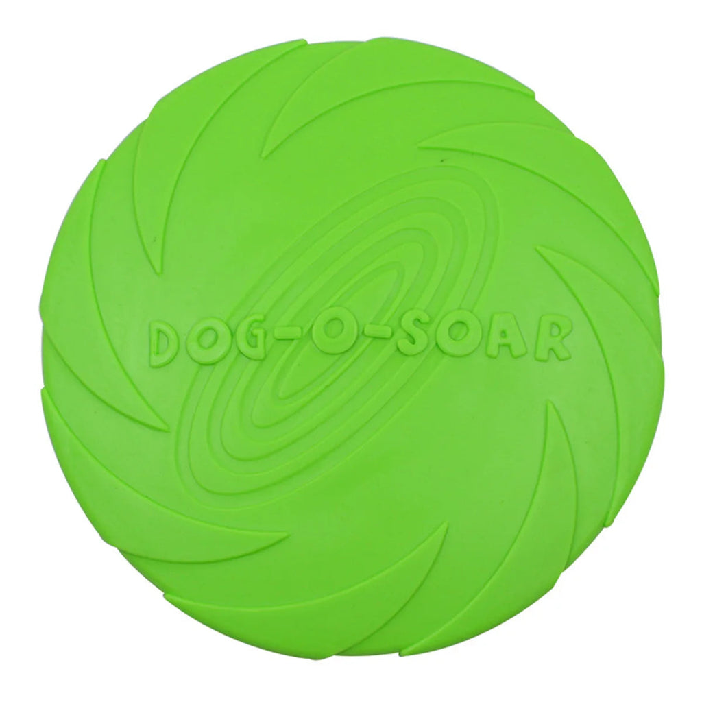 Multicolor Frisbeed Dog Toy Fashion Pet Dog Silicone Game Flying Discs Trainning Interactive Toys Pet Supplies Flying Disc   Green-S-15CM 