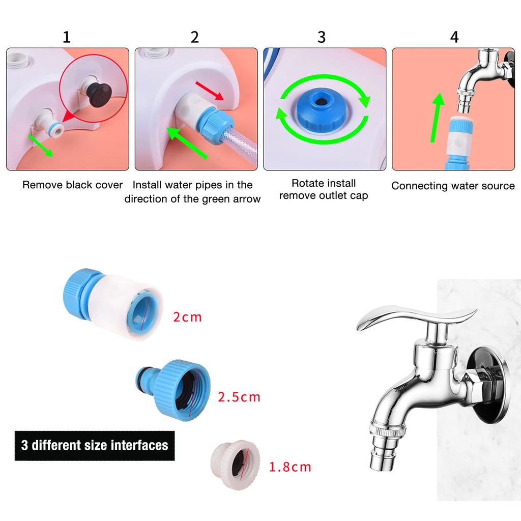 Step On Dog Water Dispenser Easy Connection Leakproof Dog Water Fountain 2 Water Dispensing Modes Simple Use for Pets for Lawn    