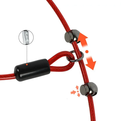 Laisse lasso en acier pour chien & Poignée Confortable