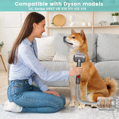 Pet Dog Grooming Kit for Dyson Vacuum V7 V8 V10 V11 V12 V15,Dog Grooming Brush Attachment,Dog Hair Groomer Tools    