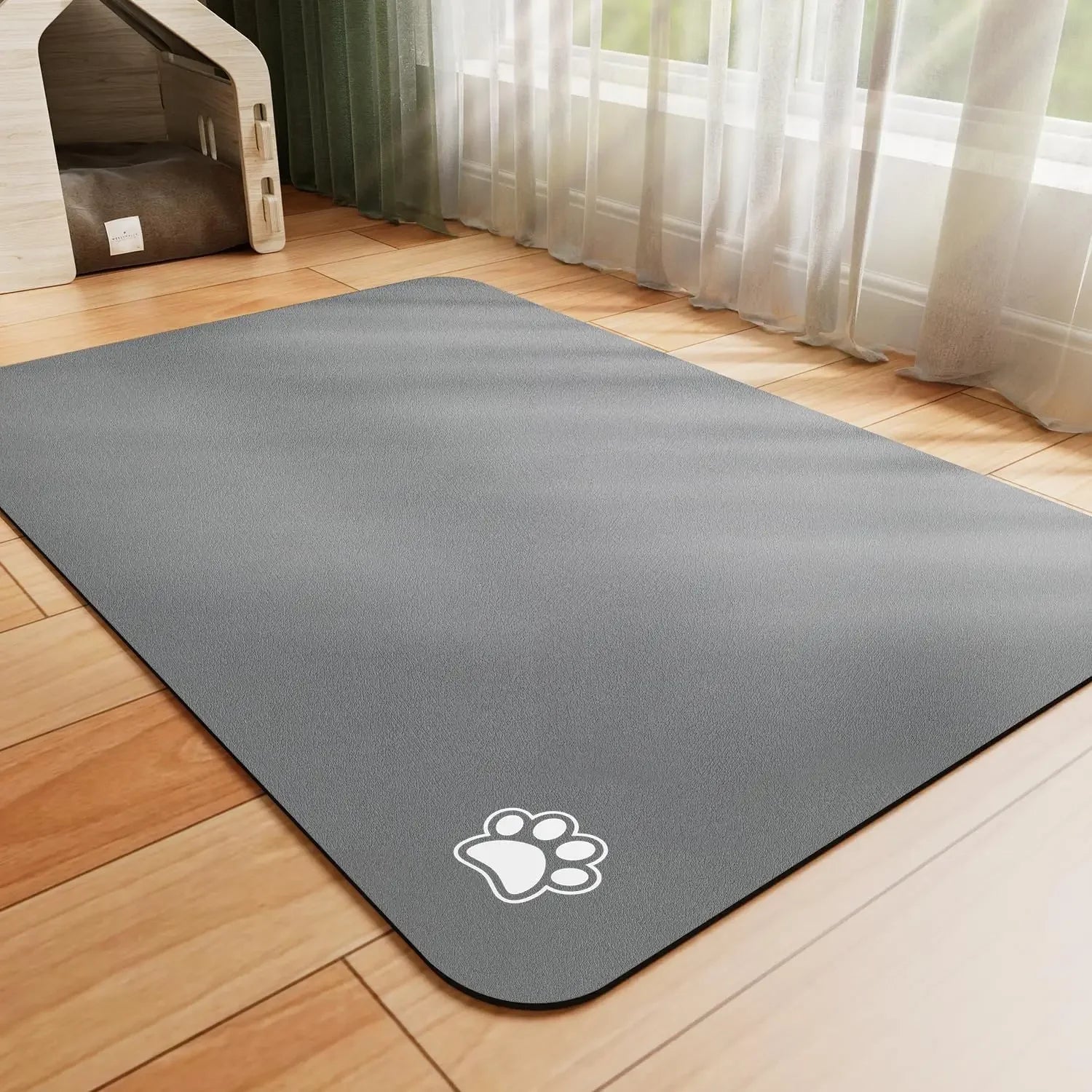 Tapis absorbant antidérapant pour gamelle chien Noble Truffe