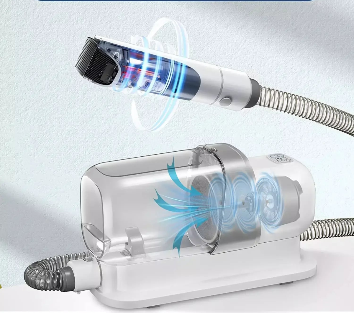 Aspirateur de Toilettage a domicile – Kit Complet Silencieux avec Tondeuse - Toiletteur à domicile - Noble Truffe