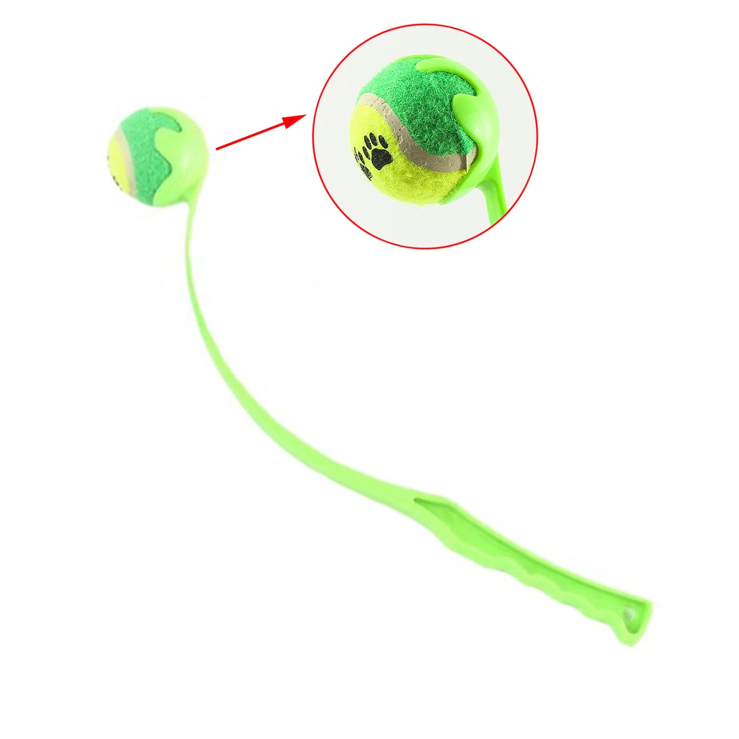Jouet lanceur vert avec balle pour jeu interactif