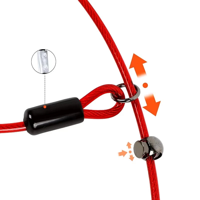 Système coulissant ajustable de la laisse lasso pour chien en acier