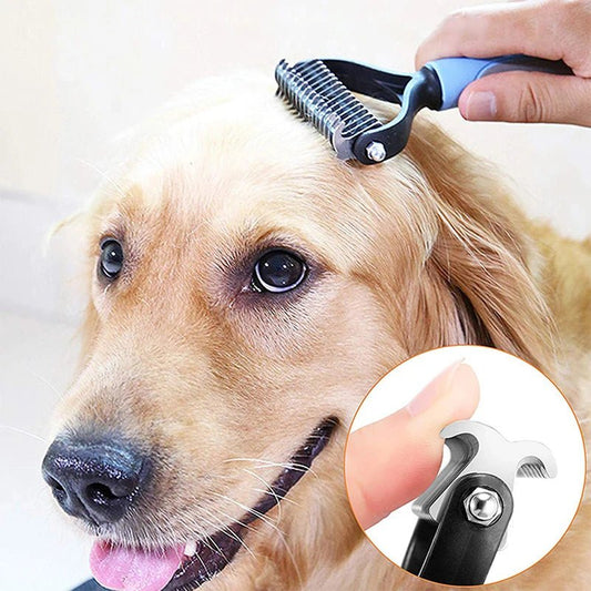Brosse chien Professionnelle 2 - en - 1 – Démêlante & Anti - Mue | Chien - Noble Truffe