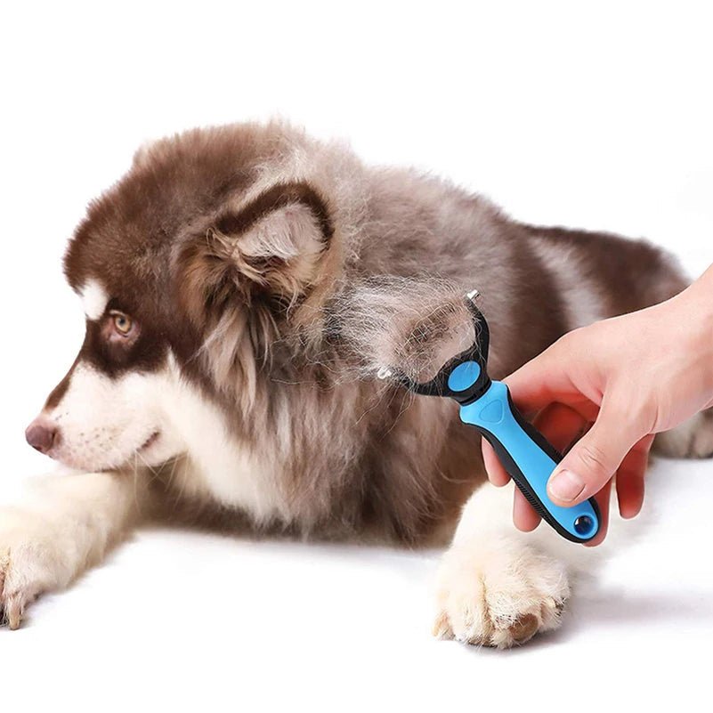 Brosse chien Professionnelle 2 - en - 1 – Démêlante & Anti - Mue | Chien - Noble Truffe