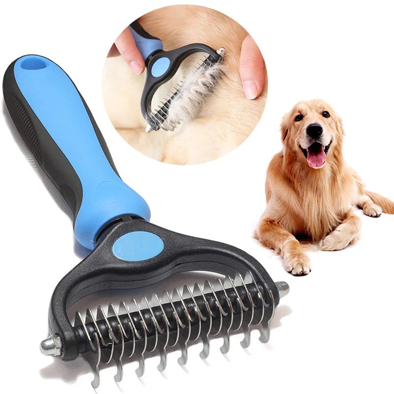 Brosse chien Professionnelle 2 - en - 1 – Démêlante & Anti - Mue | Chien - Noble Truffe