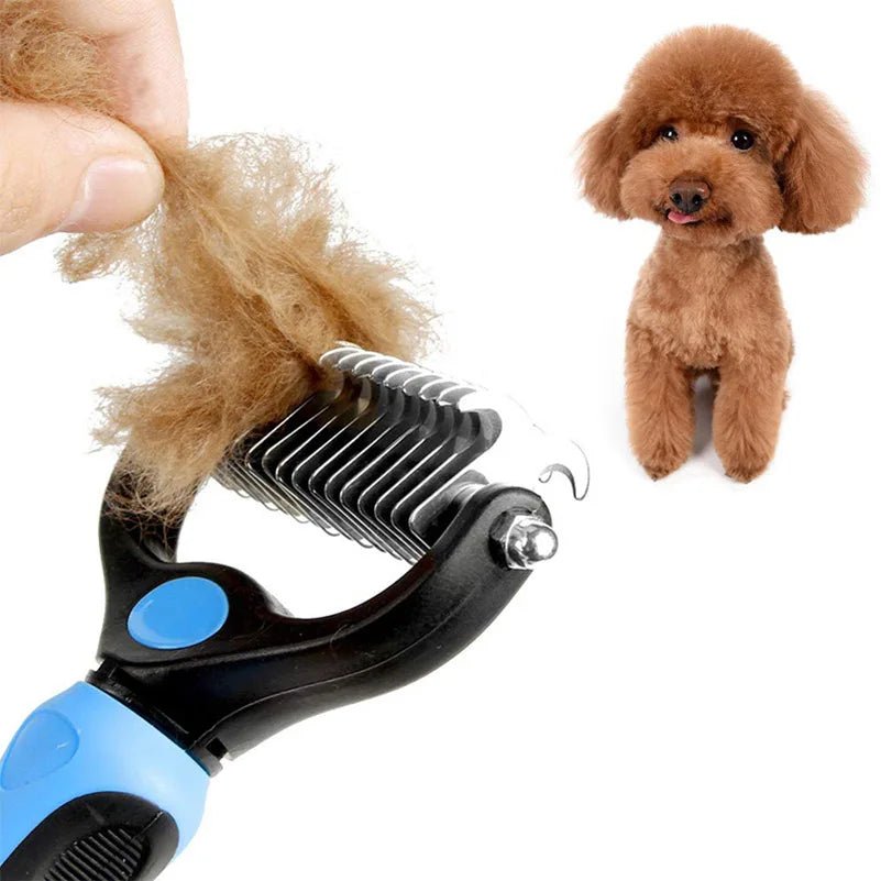 Brosse chien Professionnelle 2 - en - 1 – Démêlante & Anti - Mue | Chien - Noble Truffe