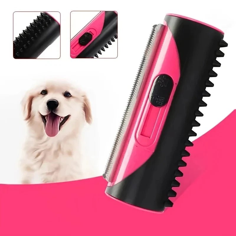 Brosse pour chien 2 - en - 1 – Poils Fins & Bouton Autonettoyant - Noble Truffe