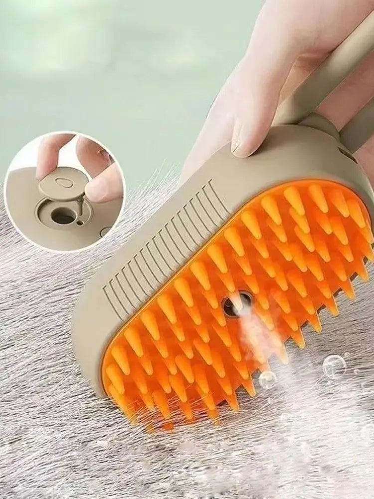 Brosse Vapeur Électrique pour Chien 3 - en - 1 – Massage, Démêlage et Élimination des Poils - Noble Truffe