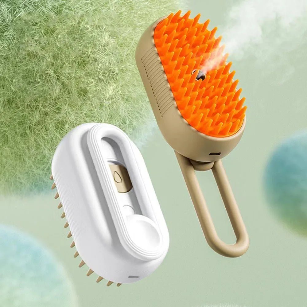 Brosse Vapeur Électrique pour Chien 3 - en - 1 – Massage, Démêlage et Élimination des Poils - Noble Truffe