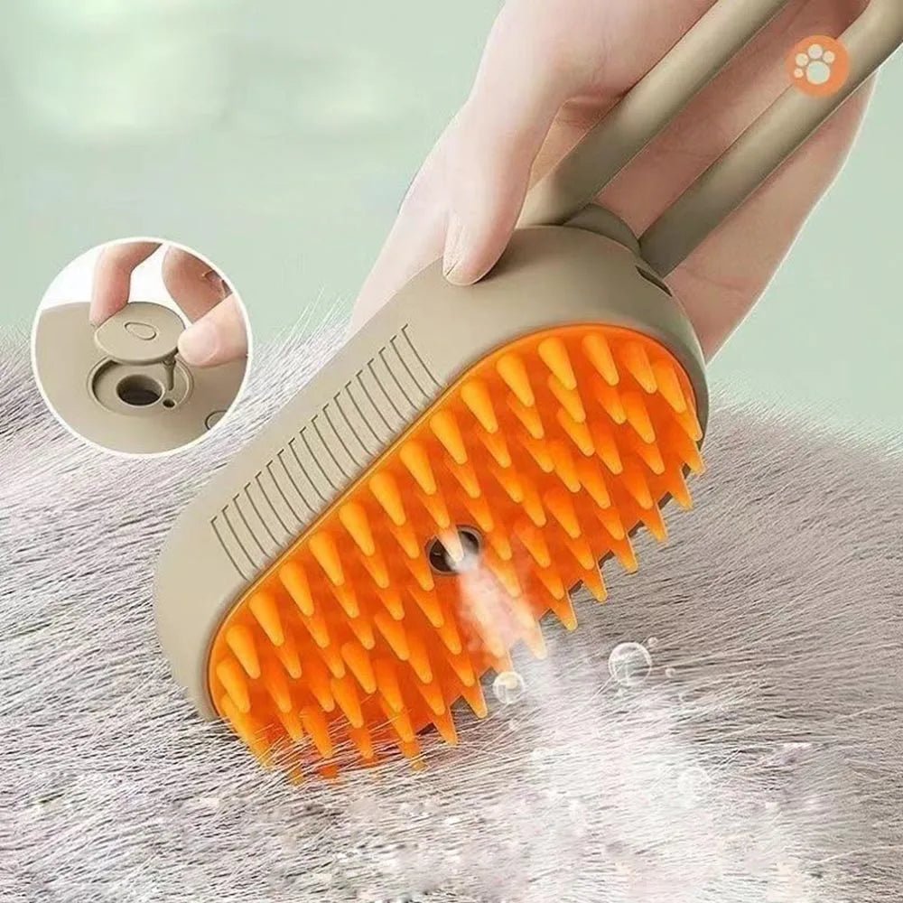 Brosse Vapeur Électrique pour Chien 3 - en - 1 – Massage, Démêlage et Élimination des Poils - Noble Truffe
