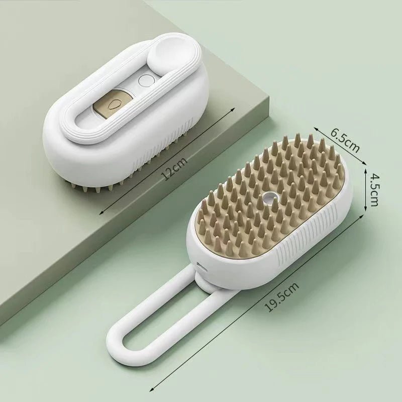 Brosse Vapeur Électrique pour Chien 3 - en - 1 – Massage, Démêlage et Élimination des Poils - Noble Truffe