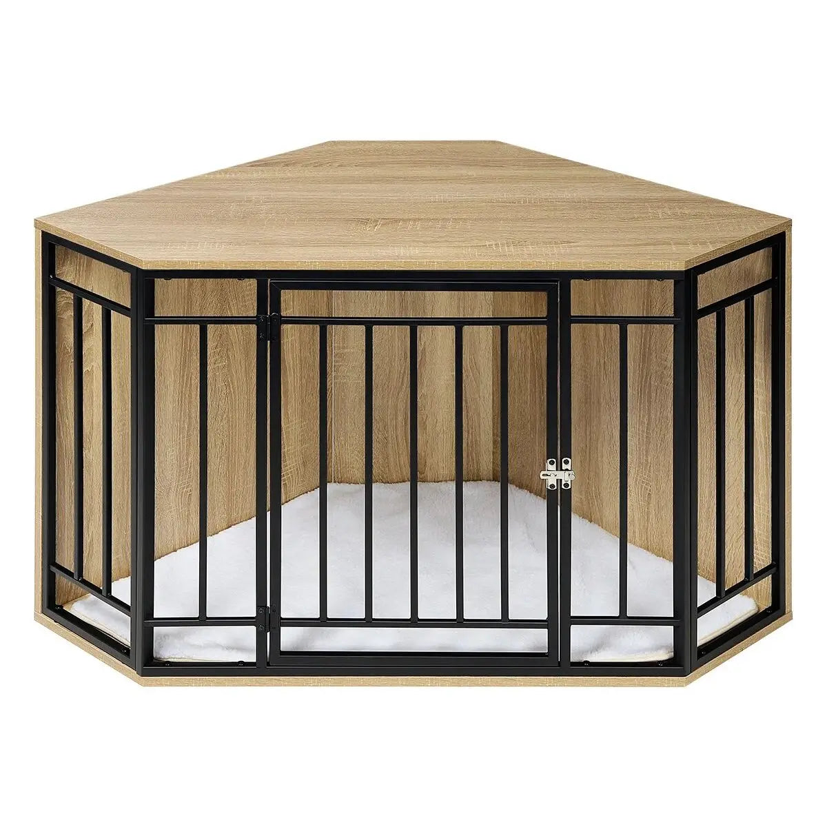 Cage pour chien d’intérieur vue de dessus – angle optimisé pour gain de place