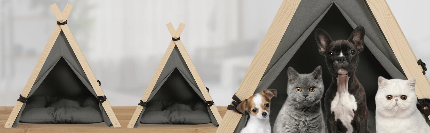Chiens dans leurs tipis d’intérieur – niche élégante et confortable Noble Truffe