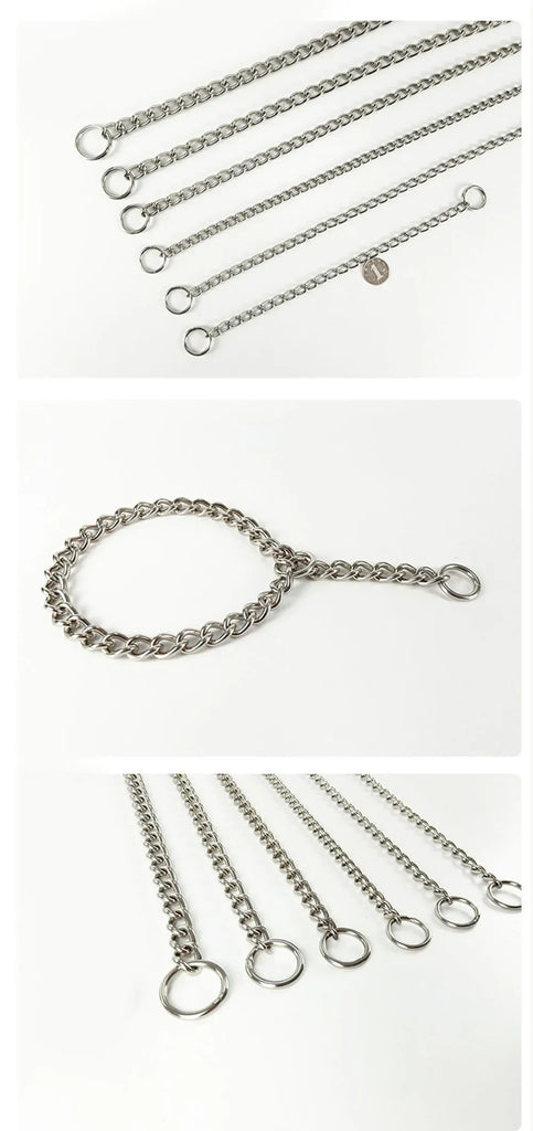 Collier chaîne chien tailles disponibles XS, S, M, L, XL - Solide et inoxydable
