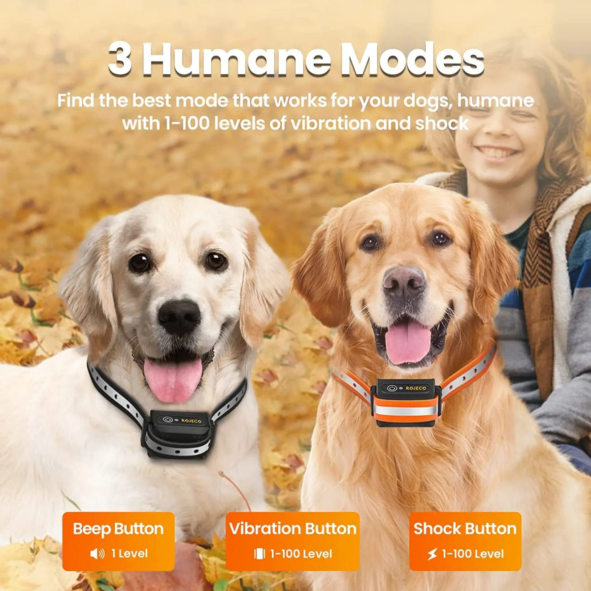Collier de Dressage ROJECO PD529 – Télécommande 1000m & Modes Réglables | Noble Truffe - Noble Truffe