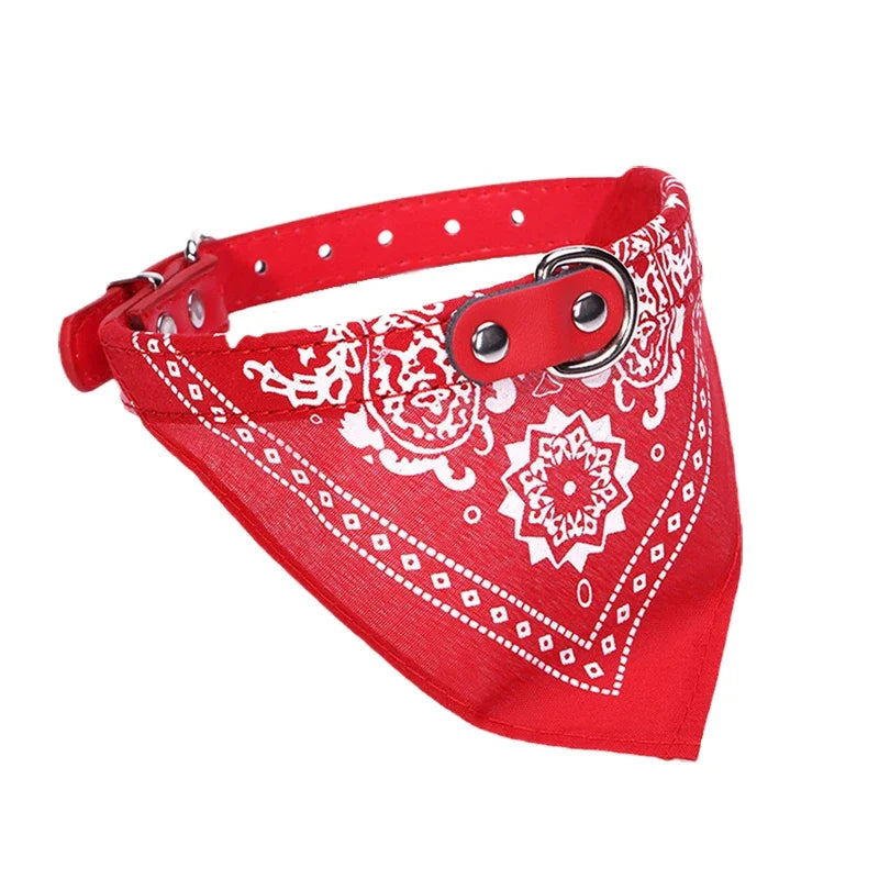 Collier foulard rouge adapté aux petits et grand chiens
