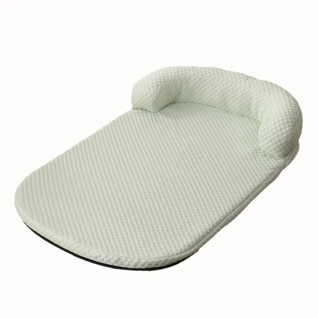 Couchage vert clair pour chien en tissu frais et respirant