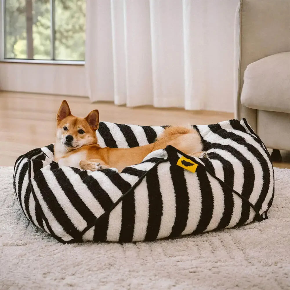 Coussin housse amovible pour chien, Housse zippé pour lavage en machine 